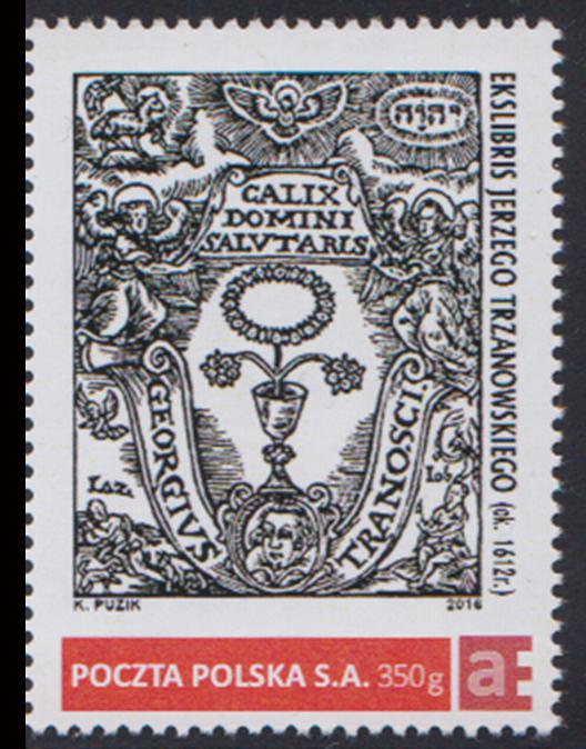 KP026 Ekslibris Jerzego Trzanowskiego 1612